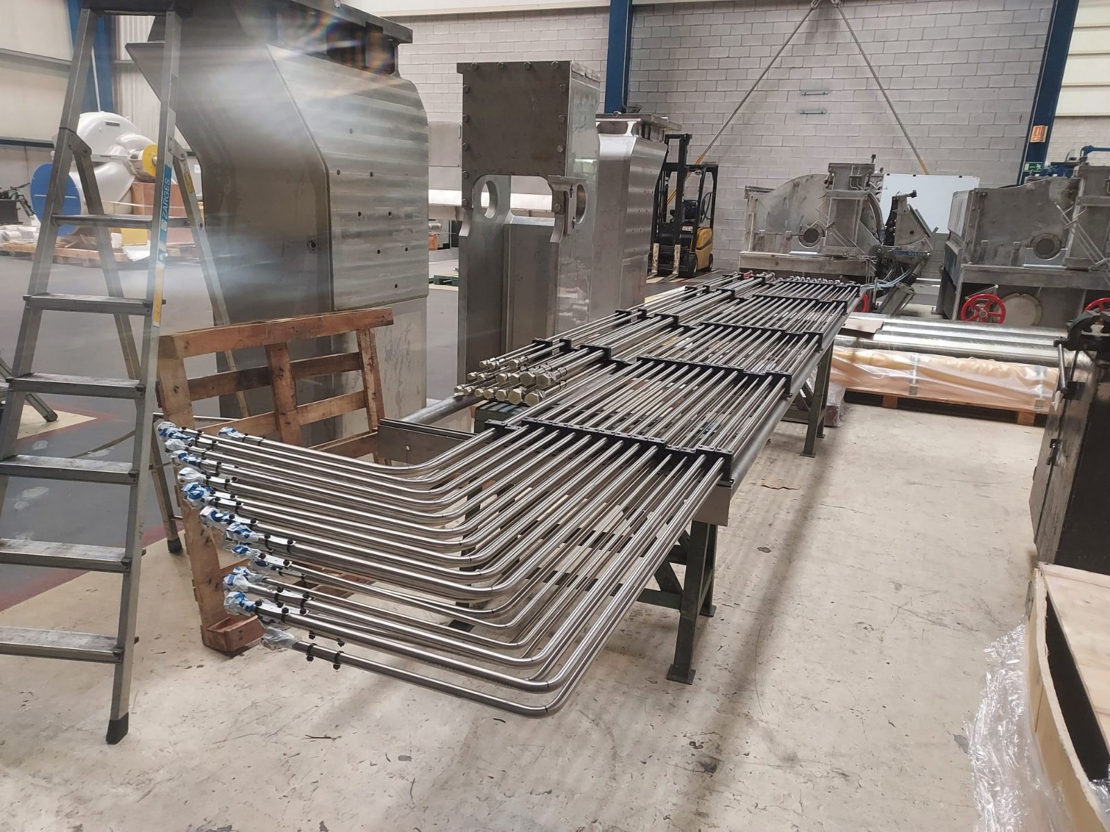 Feixe tubular em inox